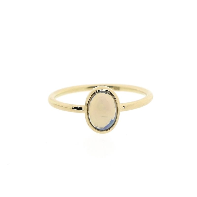 Image 3 of Gold ring with precious opal
