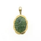Image 1 of Gold pendant with jade