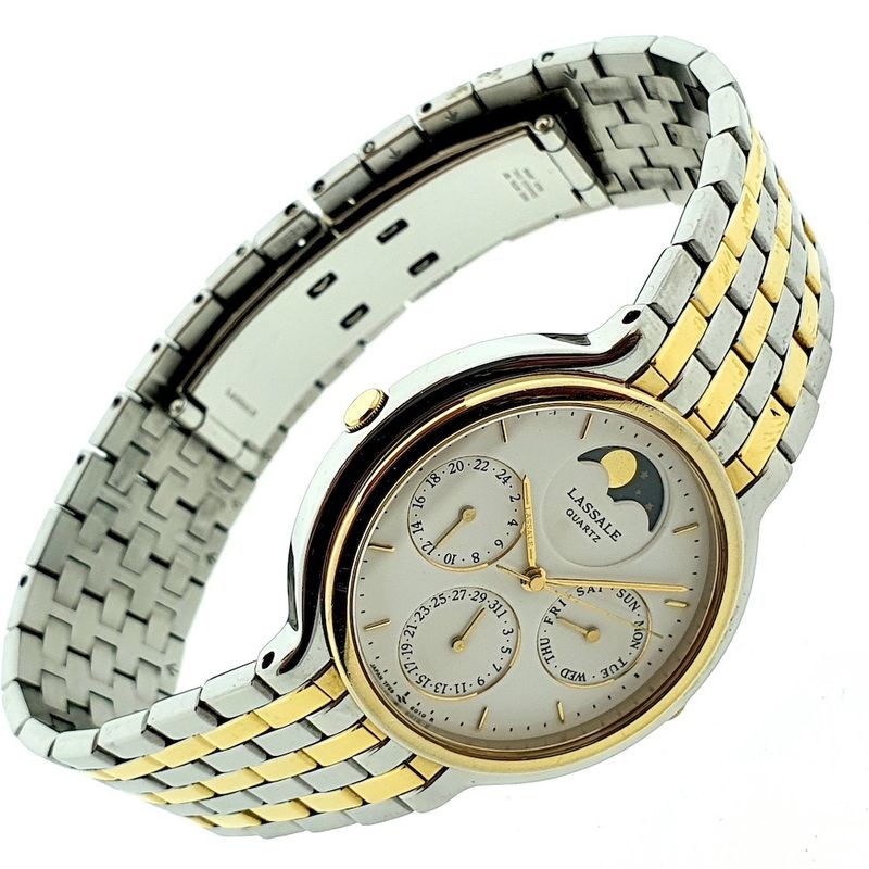 Image 1 of Lassale (Seiko) Moonphase; Vintage chronograph with moonphase
