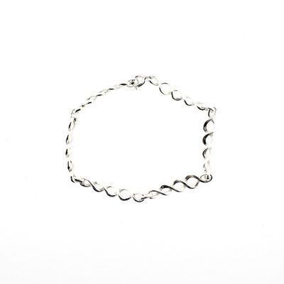 Image 1 of Silver fantasy link bracelet