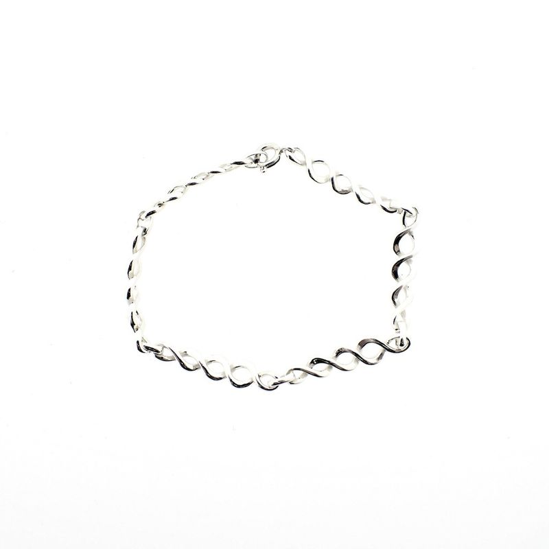 Image 1 of Silver fantasy link bracelet