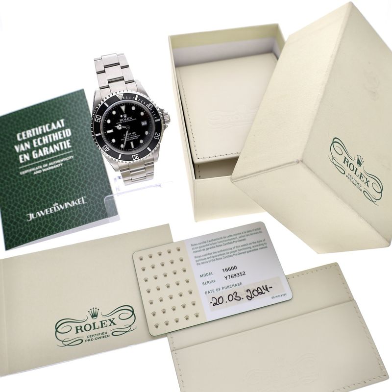 Image 4 of Rolex Sea Dweller 40mm 16600; Automatic diving watch 'Rolex Certified Pre-Owned'