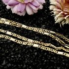 Image 2 of Bicolor Gold Falcon Eye Link Necklace