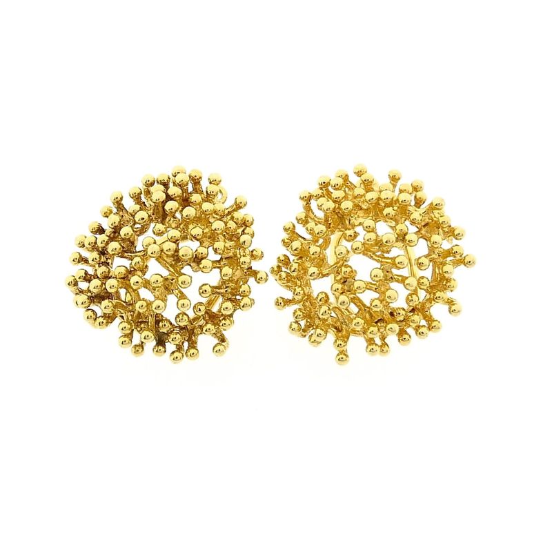 Image 7 of 14K Yellow Gold Clip-On Earrings