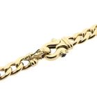 Image 10 of Gold gourmet link necklace with sapphire