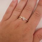 Image 4 of Golden fantasy ring with diamond | 0.10 ct.