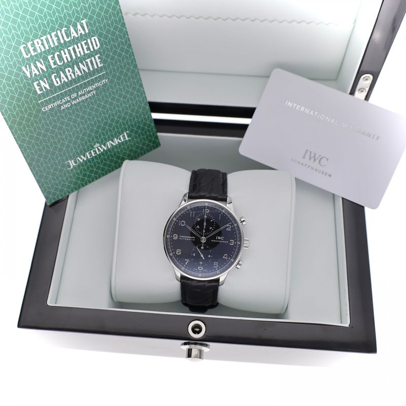 Image 2 of IWC Portuguese Chronograph IW371447; Automatic Men's Watch