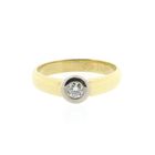 Image 3 of 18K Gold ring with diamond | 0.15 ct.