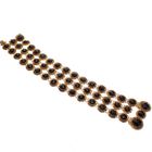 Image 4 of Antique gold bracelet with garnet stones.