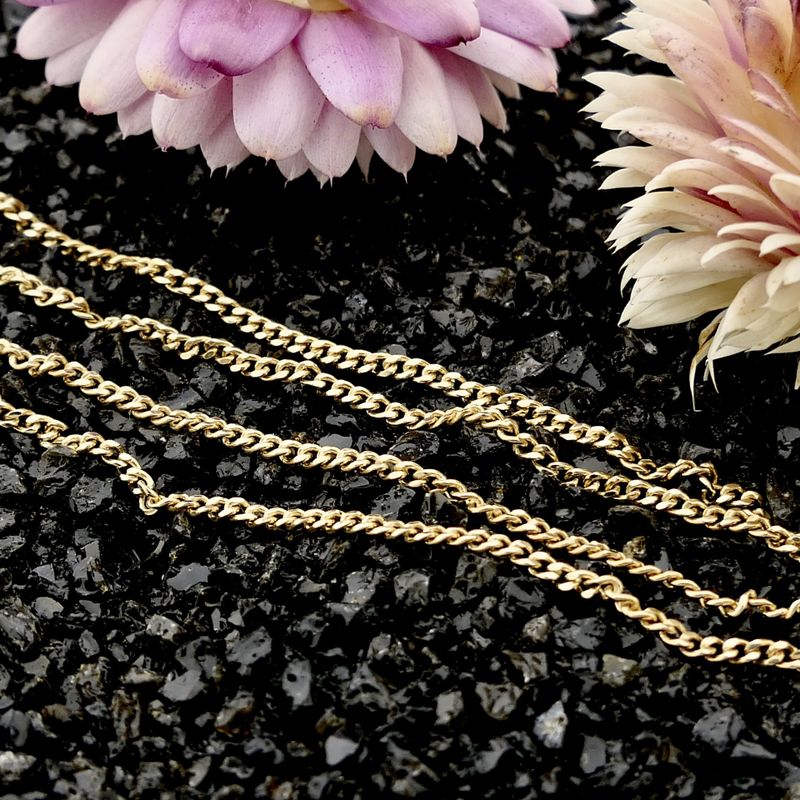 Image 2 of Gold Gourmet Link Necklace