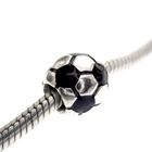 Image 2 of Pandora charm; Silver; Football