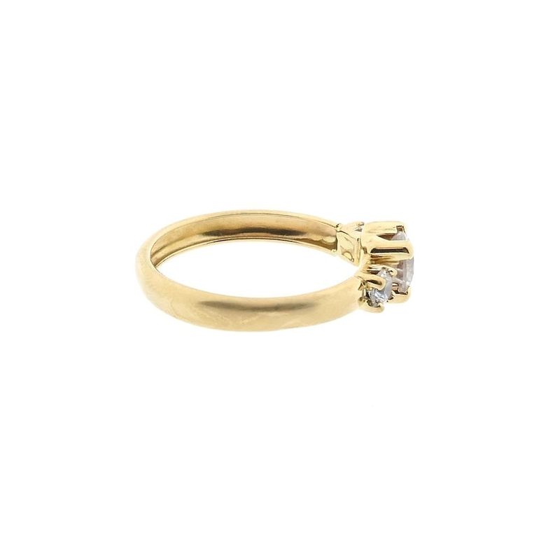 Image 5 of Vintage gold engagement ring with zirconia