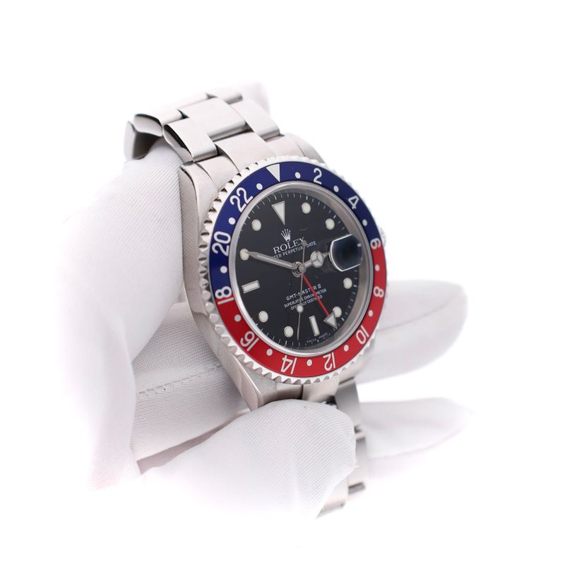 Afbeelding 11 van Rolex GMT-Master II 'Pepsi' 16710; Automatisch Heren Horloge