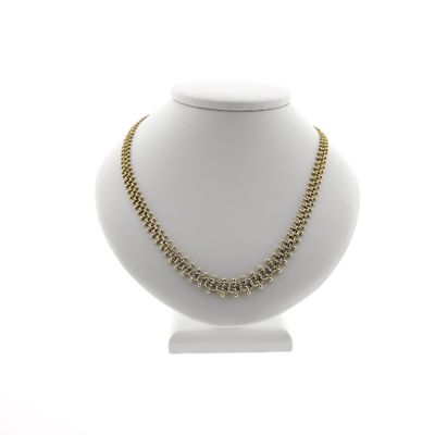 Gold gallery wire necklace | 45 cm Image 1 of Gold gallery wire necklace | 45 cm