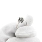 Image 8 of White Gold Surround Ring with Diamonds; 0.17 ct.