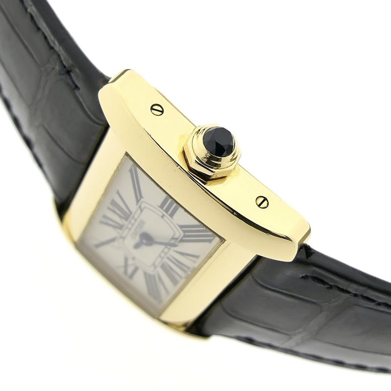 Image 9 of Cartier Tank Divan; 18k gold women's watch