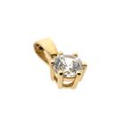 Afbeelding 4 van Gouden hanger met zirconia