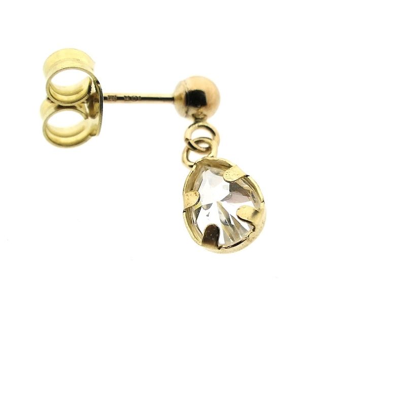 Image 6 of 10 crt. Stud earrings with zirconia