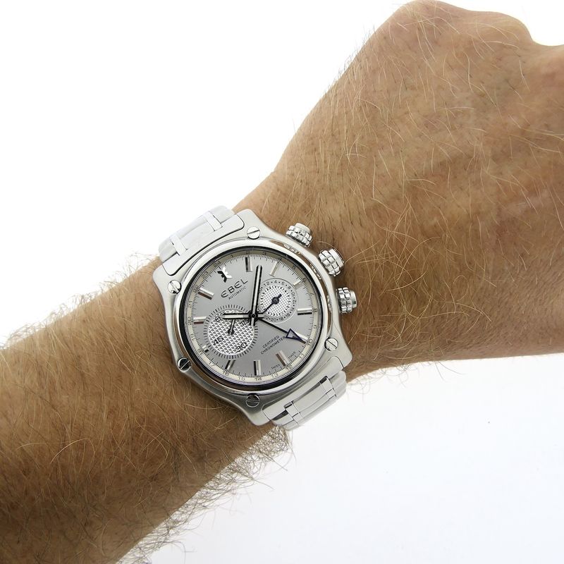 Image 13 of Ebel 1911 BTR Manufacture Chronograph; Automatic watch with GMT