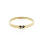 Image 3 of Gold solitaire ring with diamond | 0.02 ct.