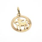 Image 3 of Gold zodiac sign pendant; Sagittarius