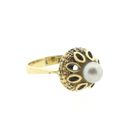 Image 3 of Vintage gold ring with Tahitian pearl