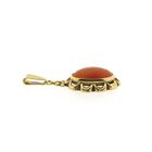 Image 8 of Gold pendant with red coral | Vintage