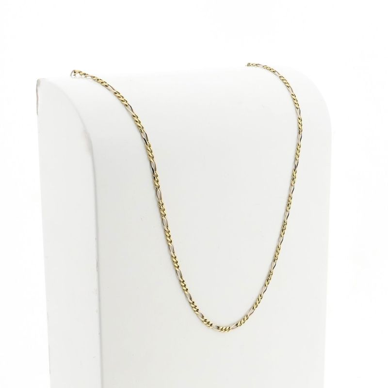 Image 3 of Bicolor Figaro Chain Necklace | 50.5 cm