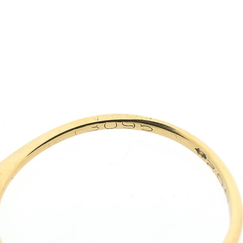 Image 8 of Gold solitaire ring with zirconia