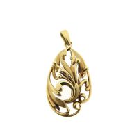 Golden fantasy pendant