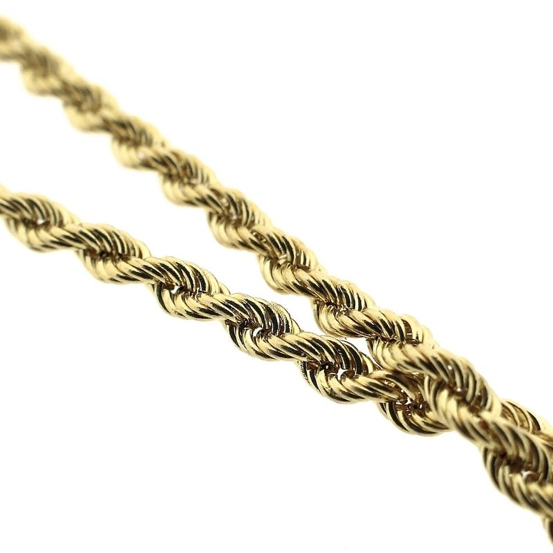 Image 5 of 18K Gold Twisted Link Chain | 50cm