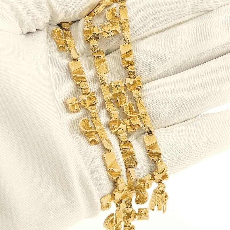 Image 10 of Gold Lapponia necklace; Tenochtitlan Kaulakoru | 39 cm