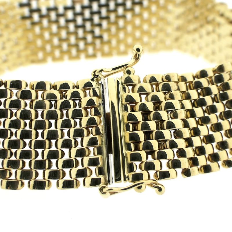 Image 3 of Vintage gold panther link bracelet | 21 cm