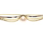 Image 3 of Two-tone gold brooch with pearl