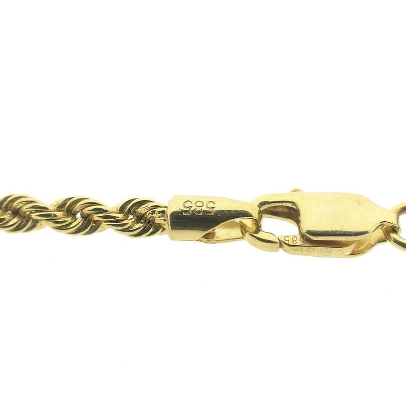 Image 4 of Gold twisted link chain | 50 cm