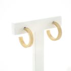 Image 1 of Gold matte earrings; Ø 16.5 mm