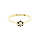 Image 3 of Gold Solitaire Ring with Diamond; 0.02 ct.
