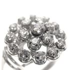 Image 4 of 18 carat white gold cocktail ring with 0.66 ct diamond.