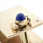 Image 3 of Gold cufflinks with Lapis lazuli stones