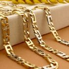 Image 2 of Bicolor Gold Marine Link Necklace