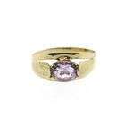Image 3 of Gold ring with purple zirconia