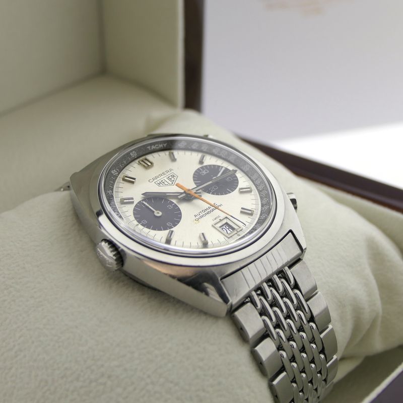 Image 11 of Heuer Carrera 1153; Vintage chronograaf heren horloge
