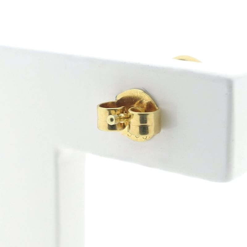 Image 5 of Gold stud earrings with pearl