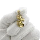 Image 8 of 18 carat gold pendant of a horse with foal