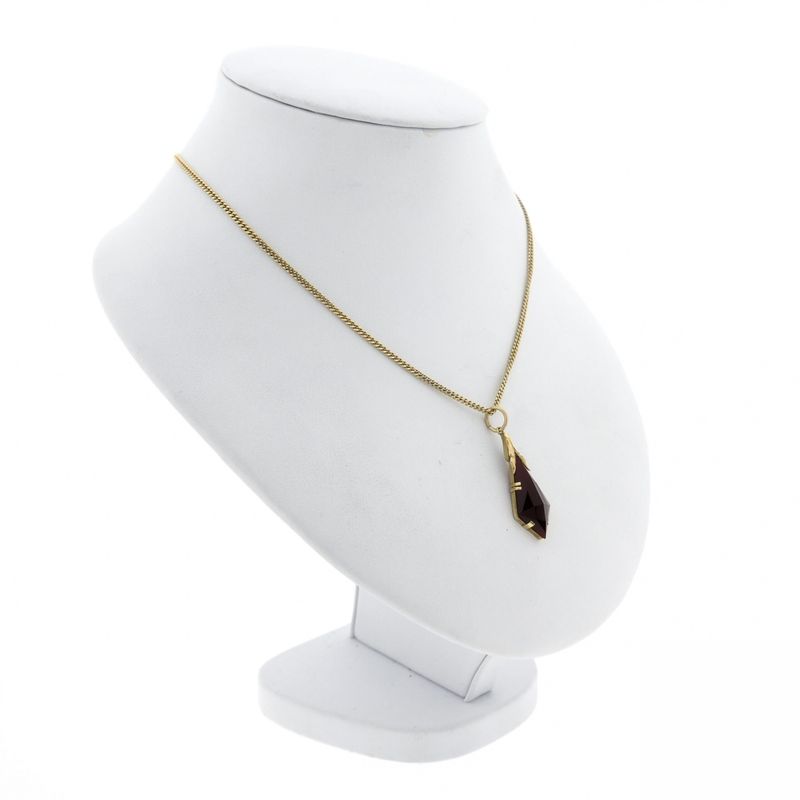 Image 7 of Gold pendant with carnelian | Vintage