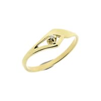 Gold ring with diamond | 0.01 ct.