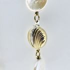 Image 12 of Pearl necklace with gold clasp.