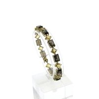 8 carat bracelet with citrine and smoky quartz