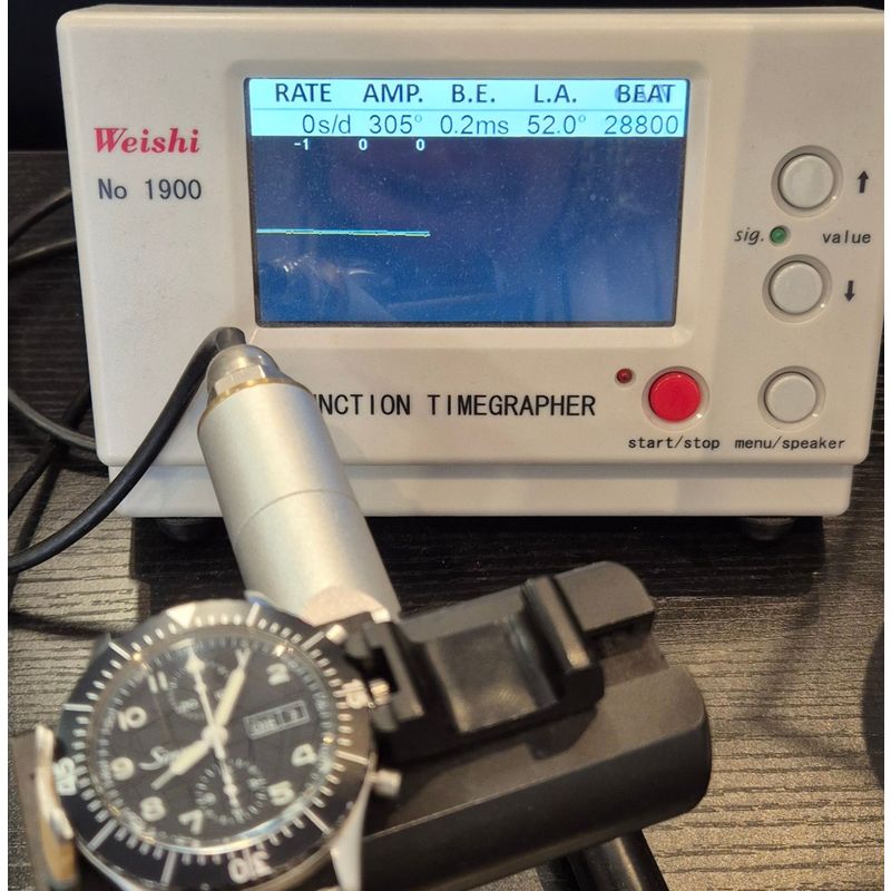 Afbeelding 7 van Sinn 155 Manufactum Chronograph 155.030; Automatisch Heren Horloge