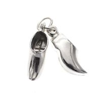 Silver charm; Clogs